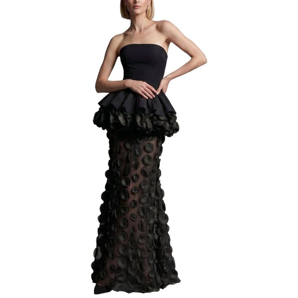 Monique Lagarde Womens  Embellished Maxi Dress